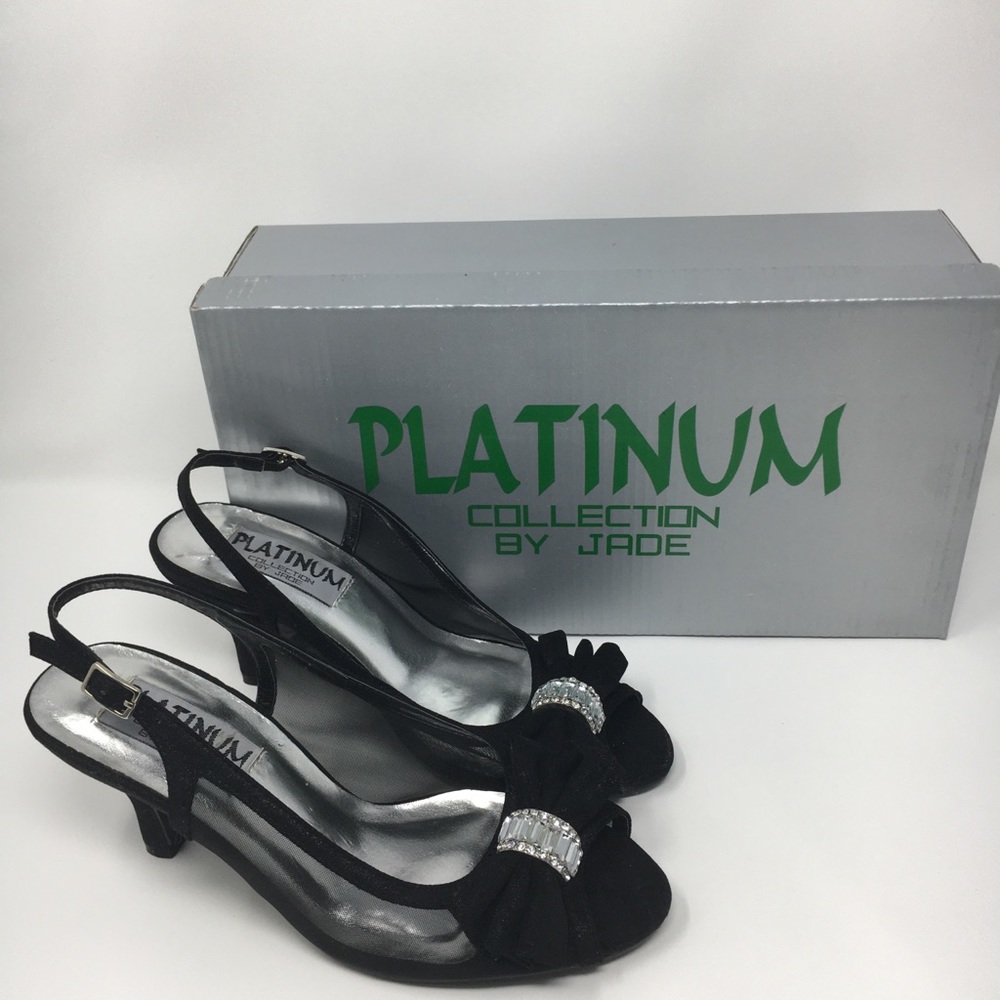 Platinum Collection by Jade Black Mesh Satin